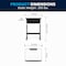 Flash Furniture Student Desk Open Front Student Desk, Gray, 17-3/4" D X 28-1/4" to 31-1/2" H, 23.5" W X Grey YU-YCY-046-GG - alternate 8